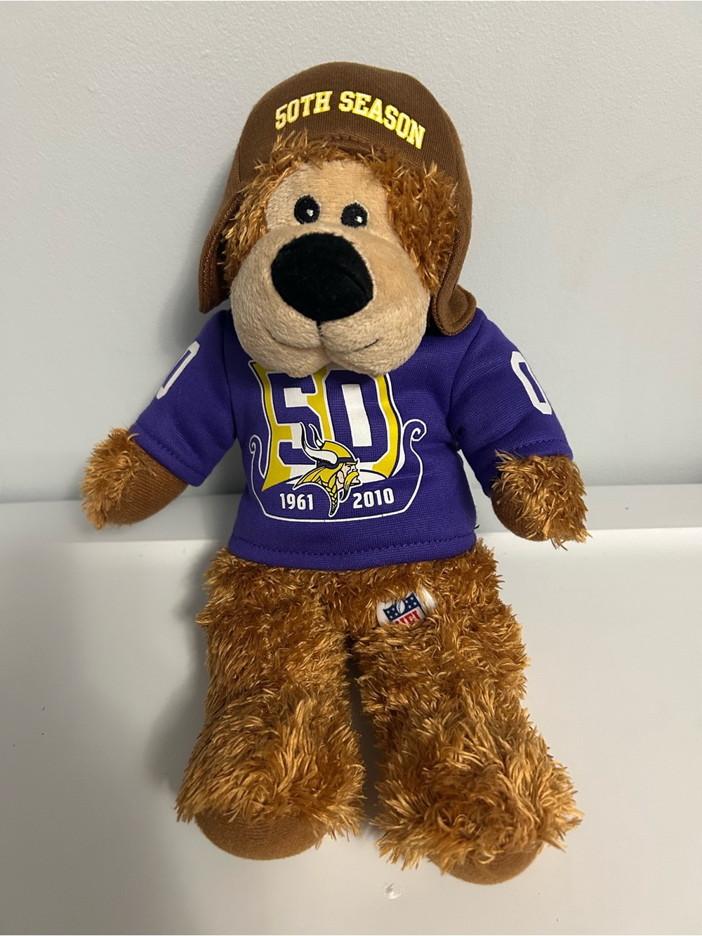 NFL Minnesota Vikings Plush Bear Toy - 50th Season